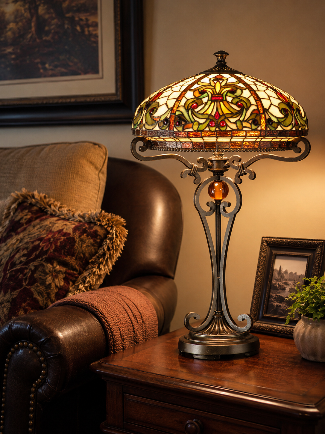 Boehme Tiffany Table Lamp