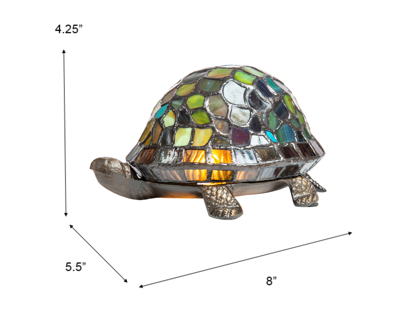 Blue Turtle Tiffany Accent Lamp
