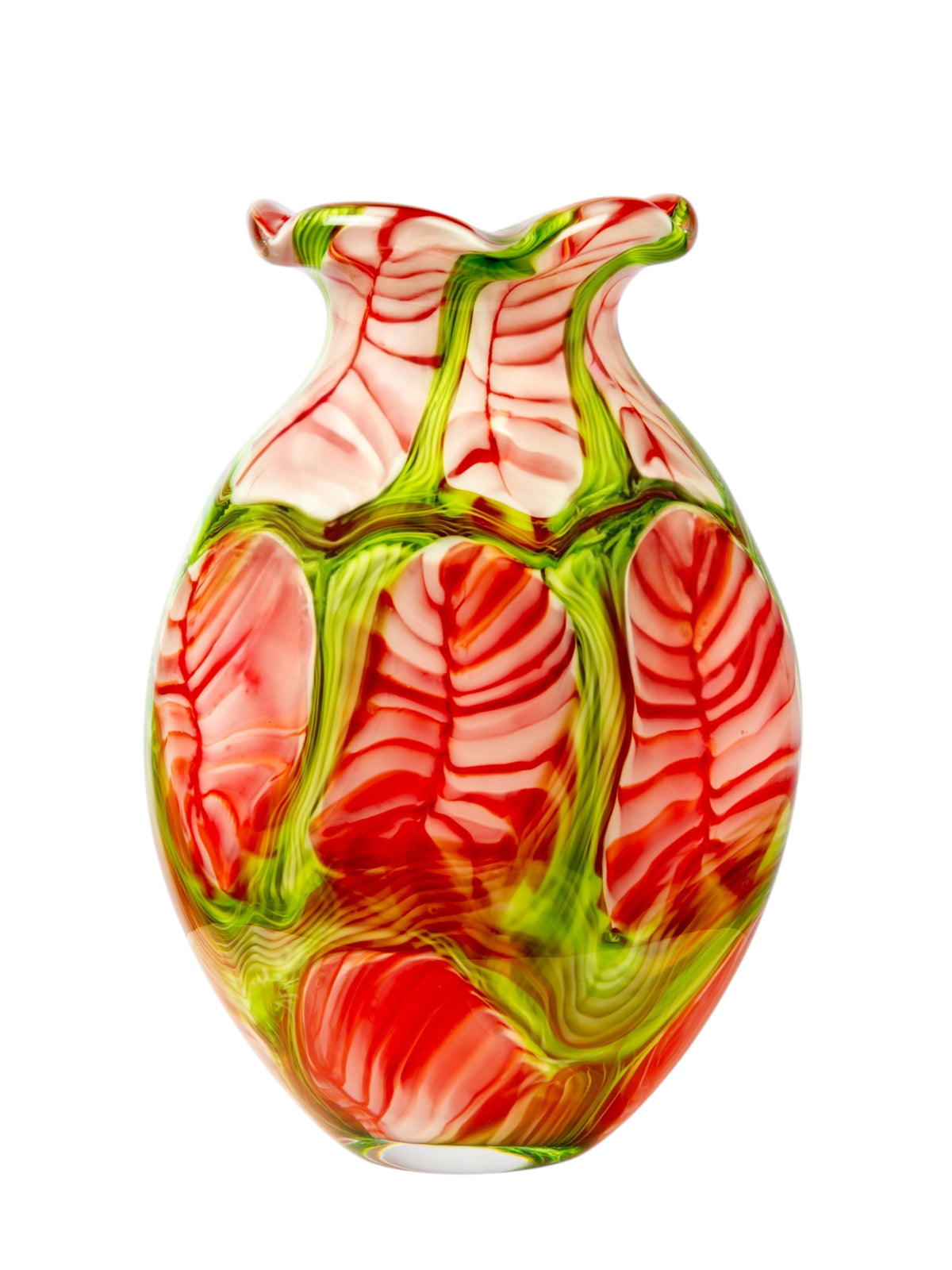 Dale Tiffany Blushing Meadow 13" Tall Handcrafted Art Glass Vase