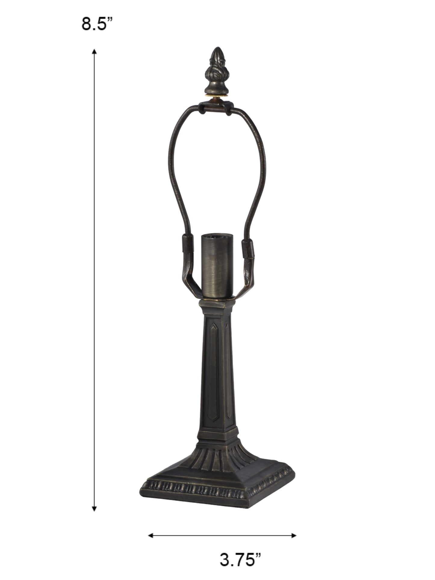 Grafofoni 13" Tall Antique Brass Finish Metal Base
