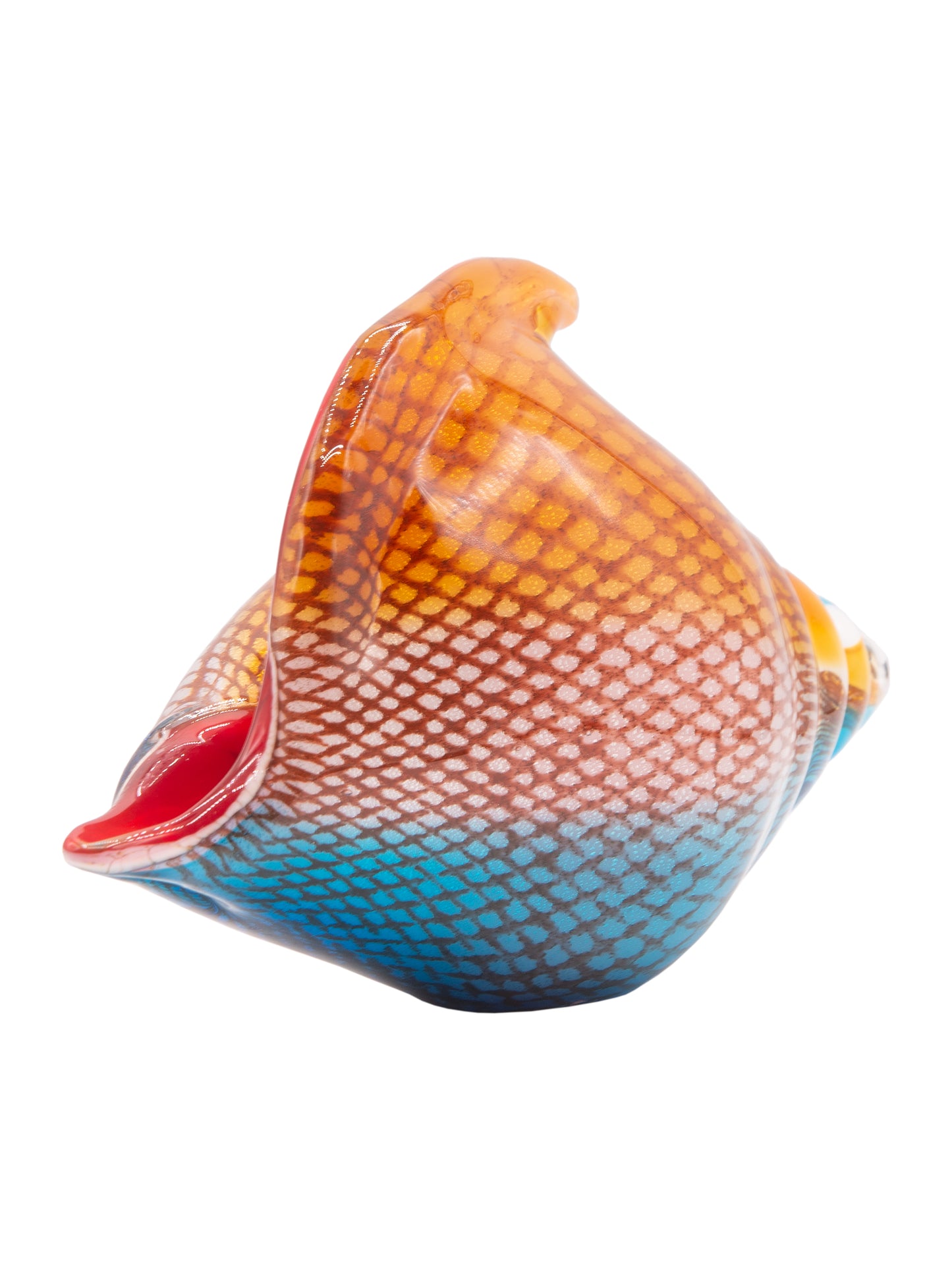 Oceanside Seashell Handcrafted Art Glass Figurine