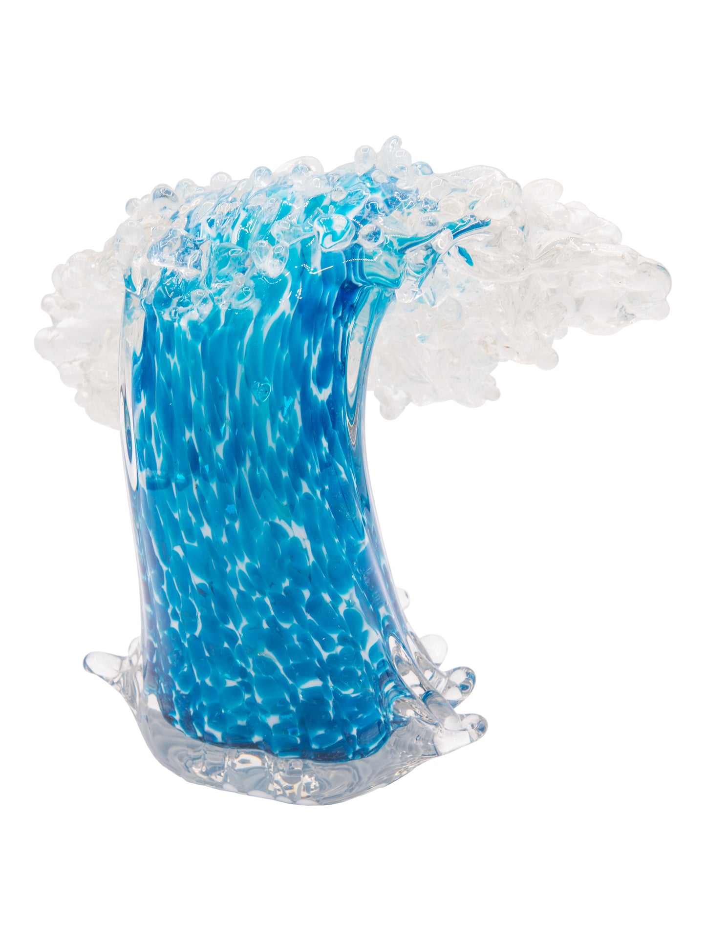 Laguna Wave Handcrafted Art Glass Sculpture