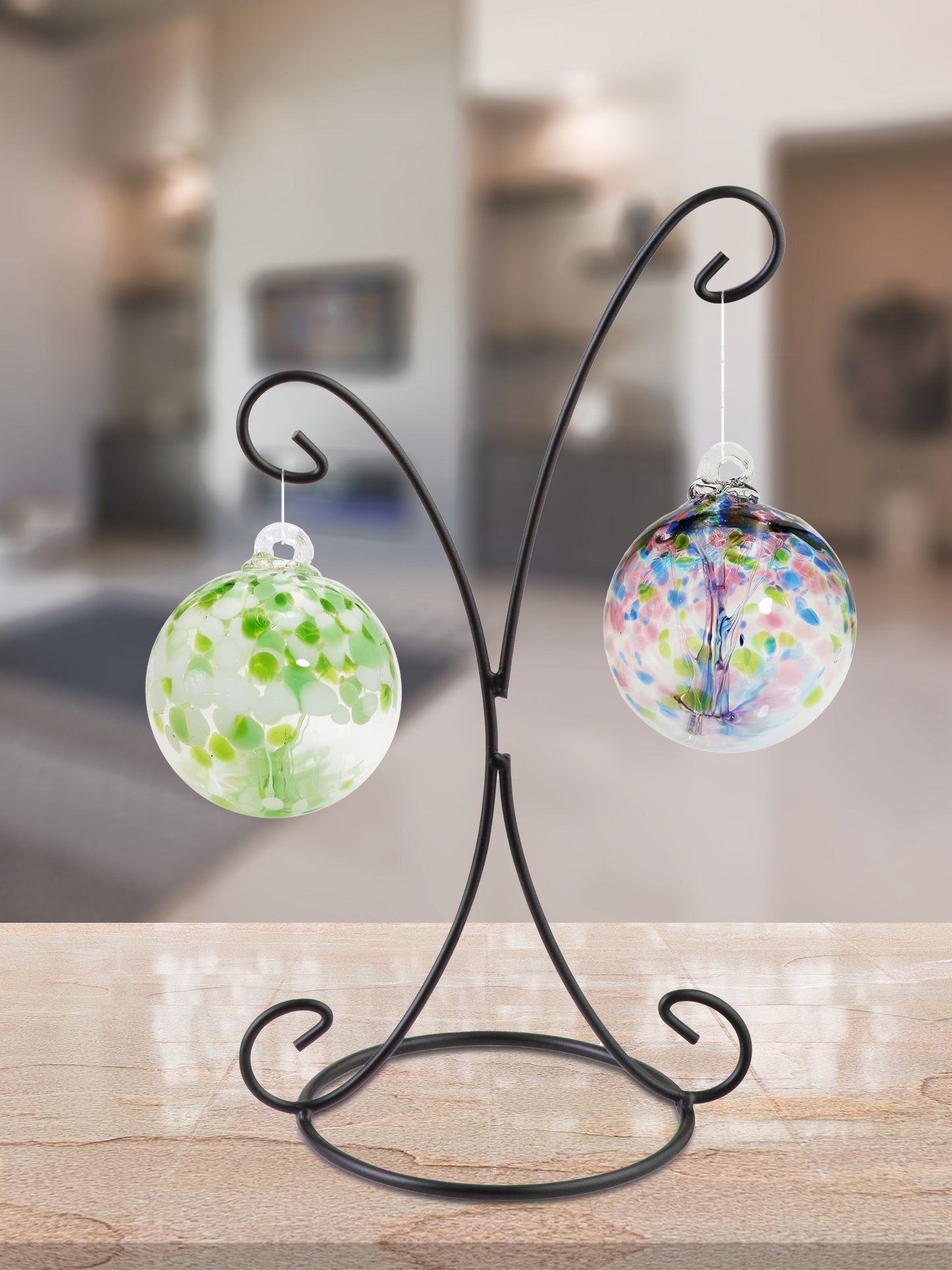 Rainbow Tree of Life Hope 4 Inch Hand Blown Decorative Glass Ornament
