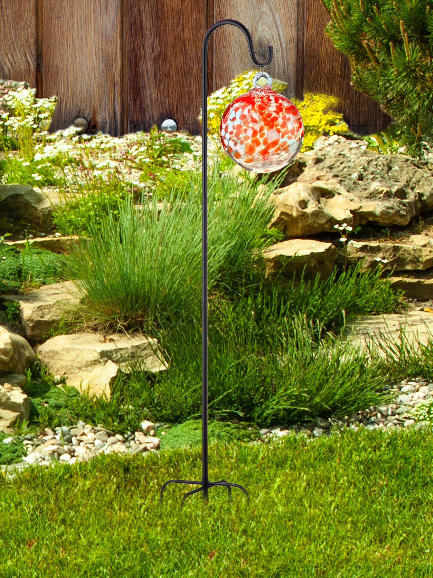 Rainbow Tree of Life Nova 8 Inch Hand Blown Decorative Glass Ornament