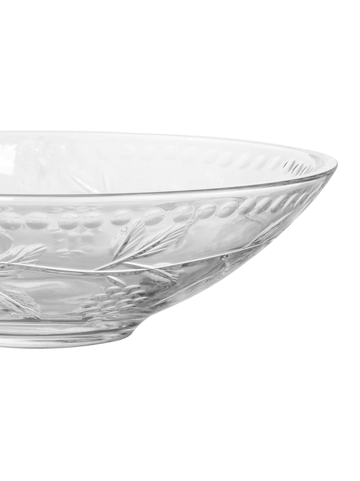 Grape 24% Lead Crystal Bowl