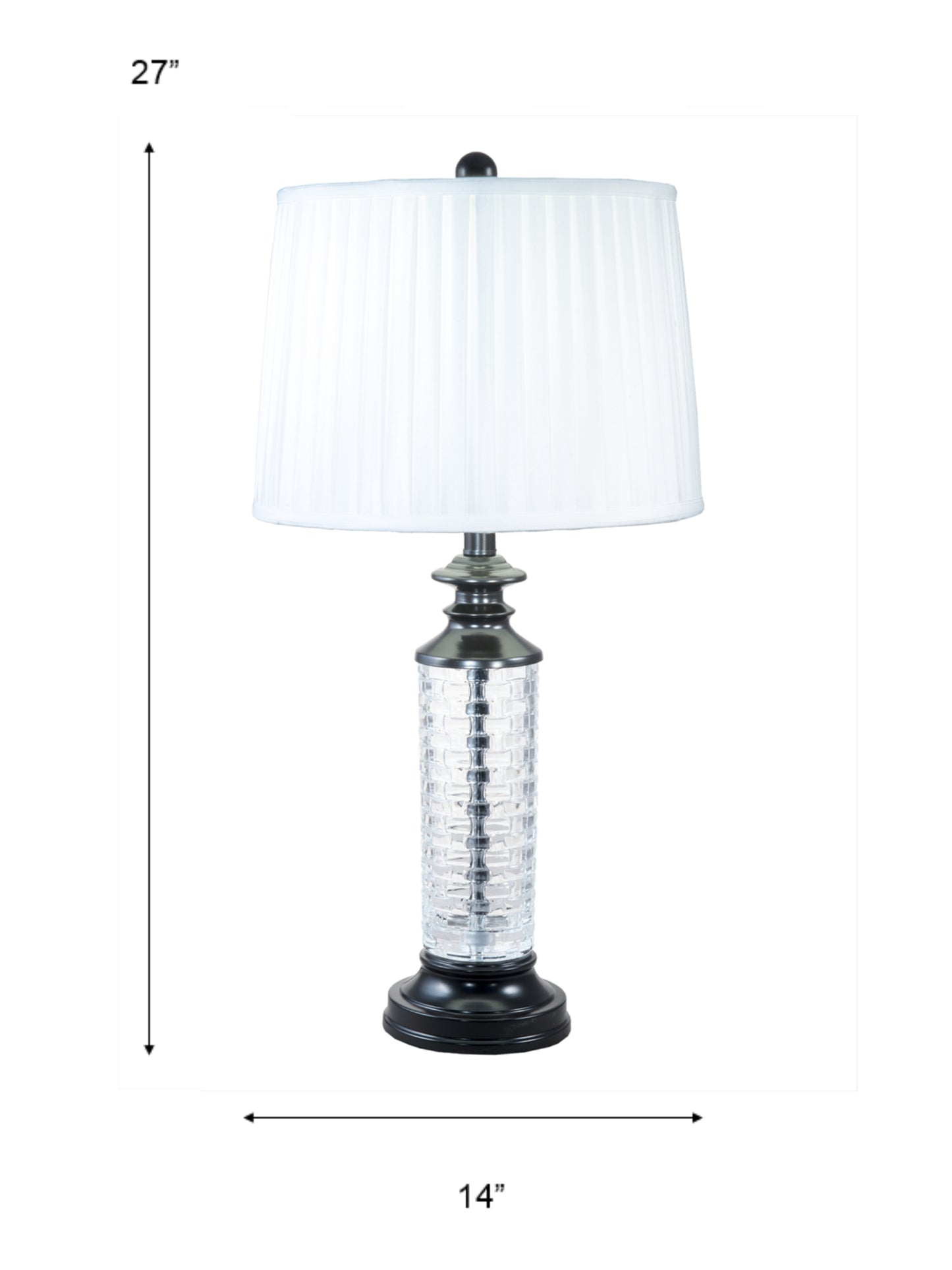 Overland Lead Crystal Table Lamp