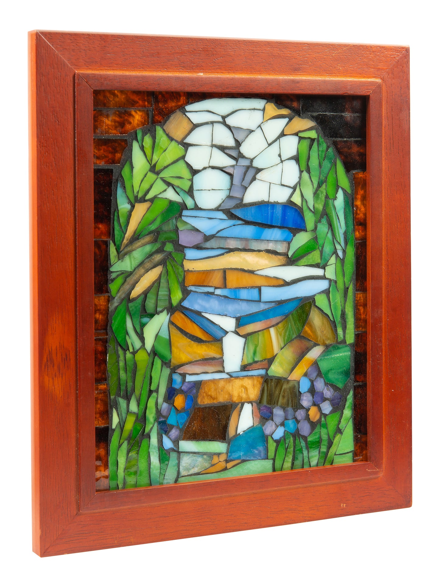 Iris Landscape Mosaic Art Glass Wall Art / Suncatchers