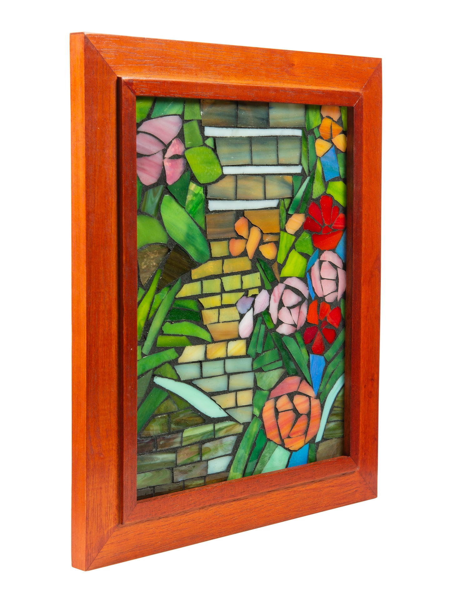 Floral Path Mosaic Art Glass Wall Art / Suncatchers