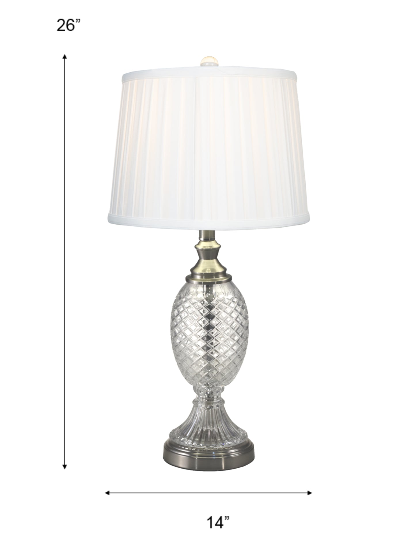 Culmore 24% Lead Crystal Table Lamp