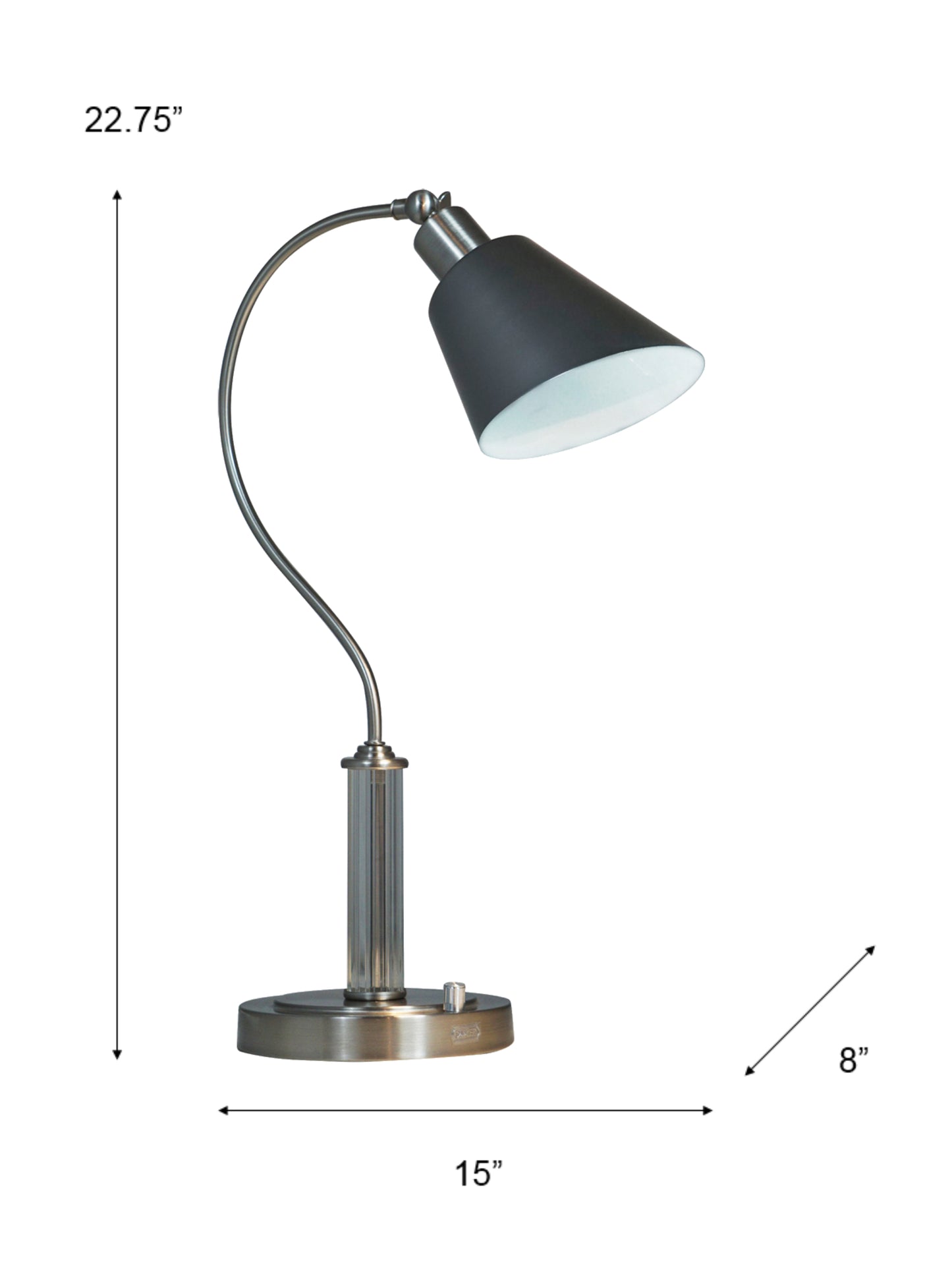 Multi-Direction LED Desk Lamp with USB Charger