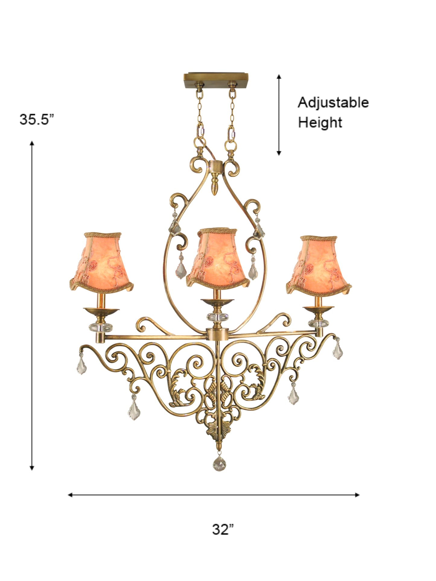 Ashbee Crystal Chandelier
