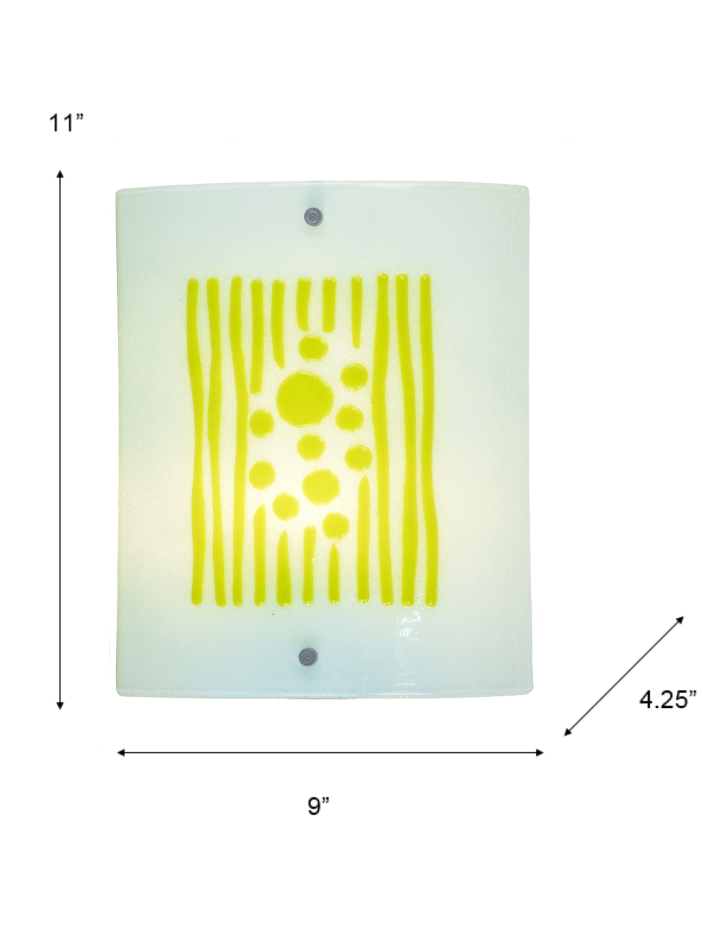 Lennon Fused Glass Wall Sconce with Built-In LED Bulb