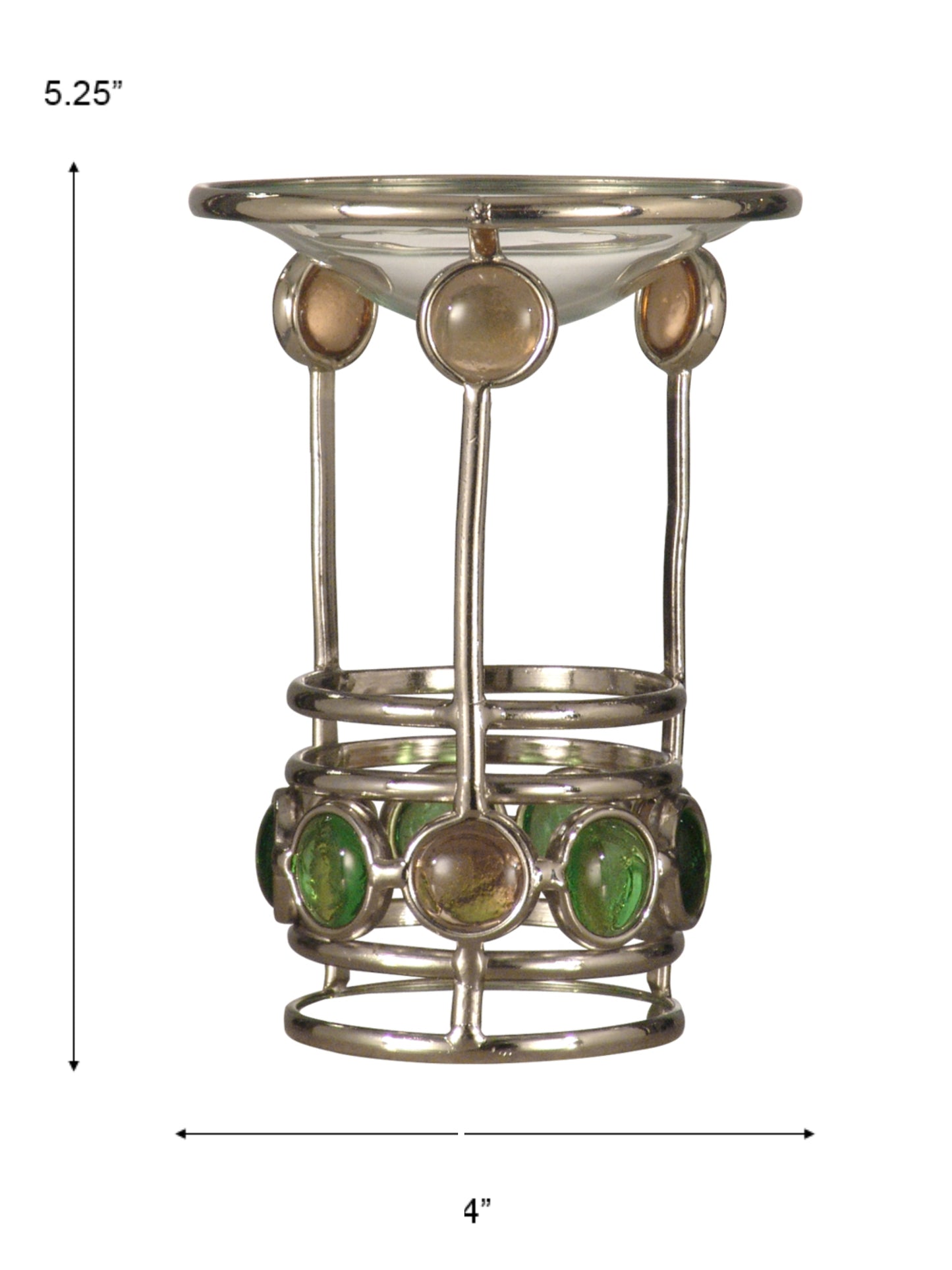 4-Piece Pietro Jewel Candle Warmer