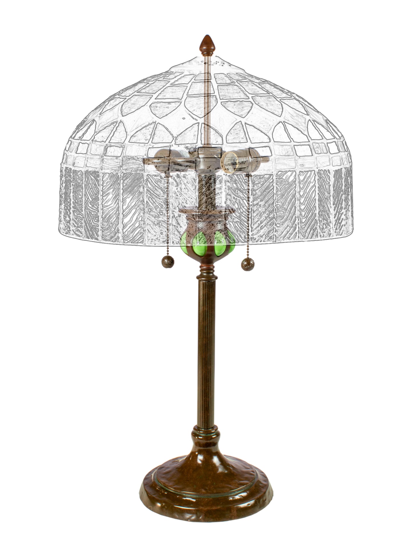 Vassar 27" Tall Antique Bronze Finish Bronze Base