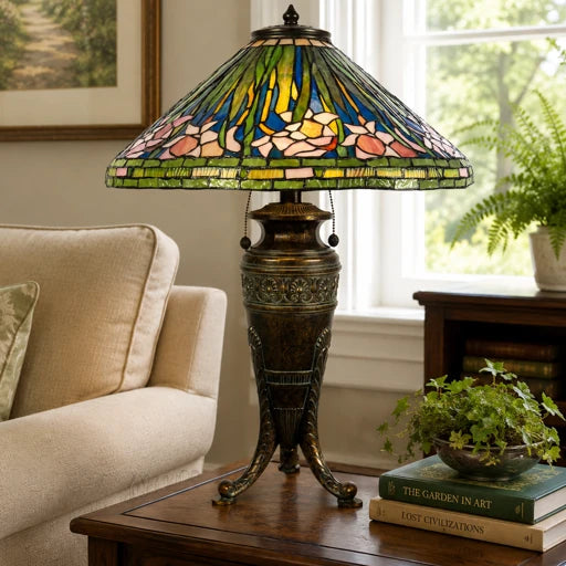 Pink Glades Tiffany Table Lamp