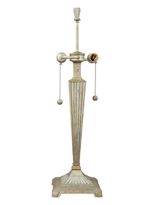 Panna 18.75" Tall Antique Golden Silver Finish Metal Base