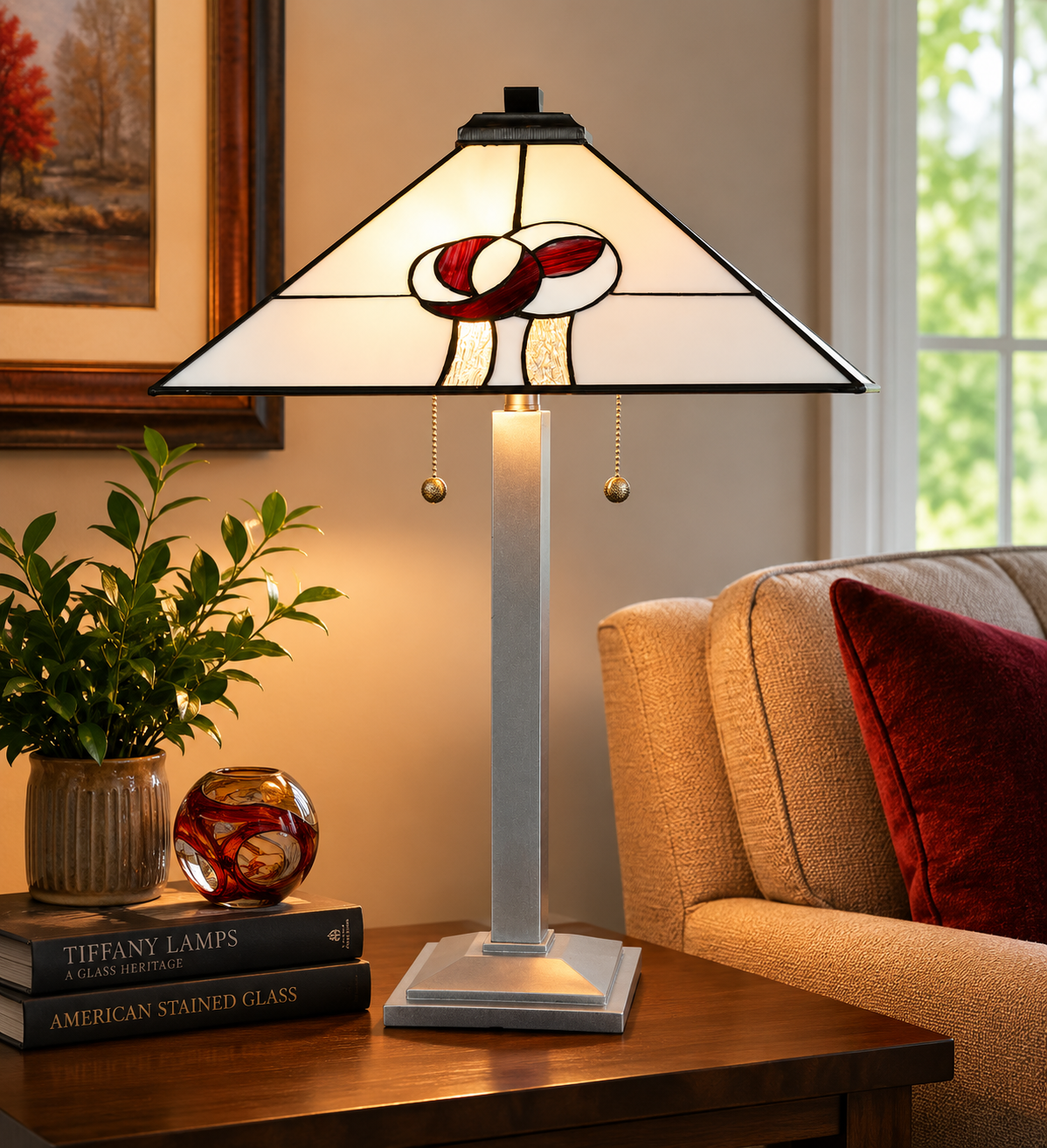 Mack Rose Tiffany Table Lamp
