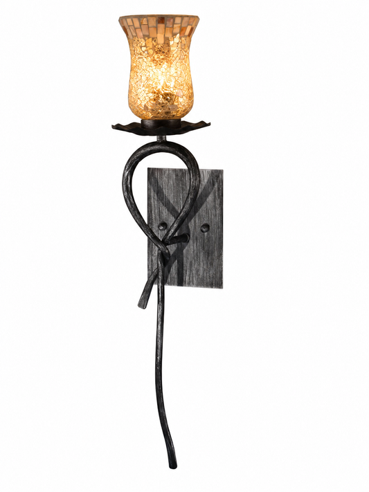 Hunters Creek LED Mosaic Art Glass Wall Sconce