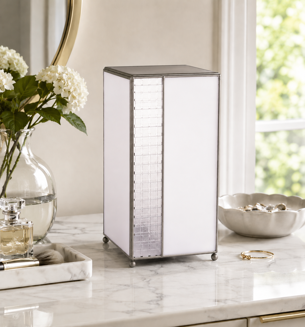 Monolith Fused Glass Table Lamp