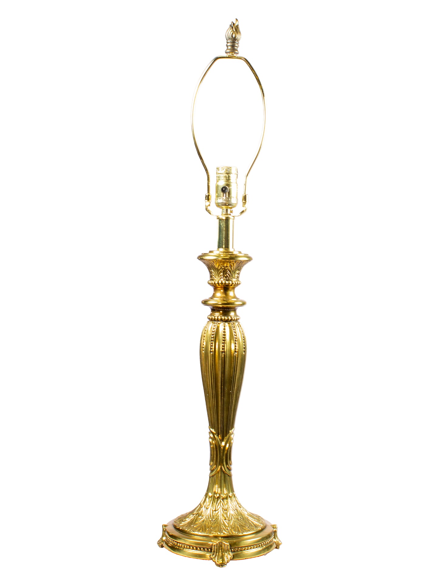 Peacock 31" Tall Antique Gold Finish Metal Base