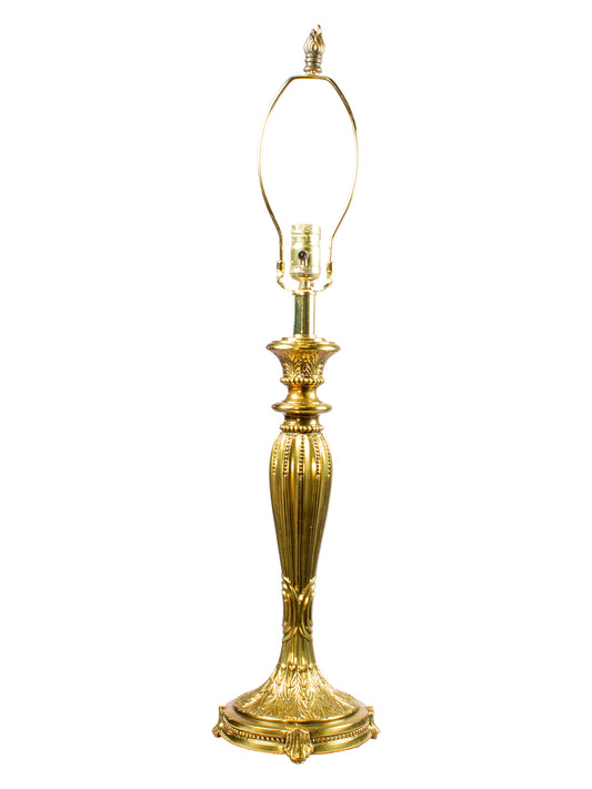 Peacock 31" Tall Antique Gold Finish Metal Base