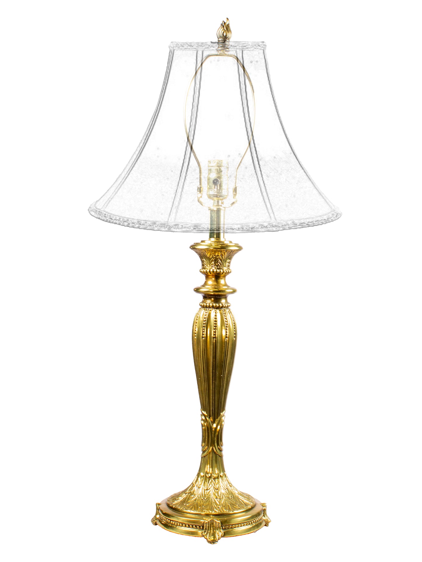 Peacock 31" Tall Antique Gold Finish Metal Base