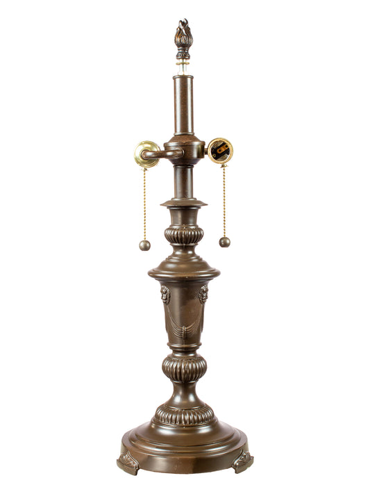 Lion 22" Tall Antique Bronze Finish Metal Base