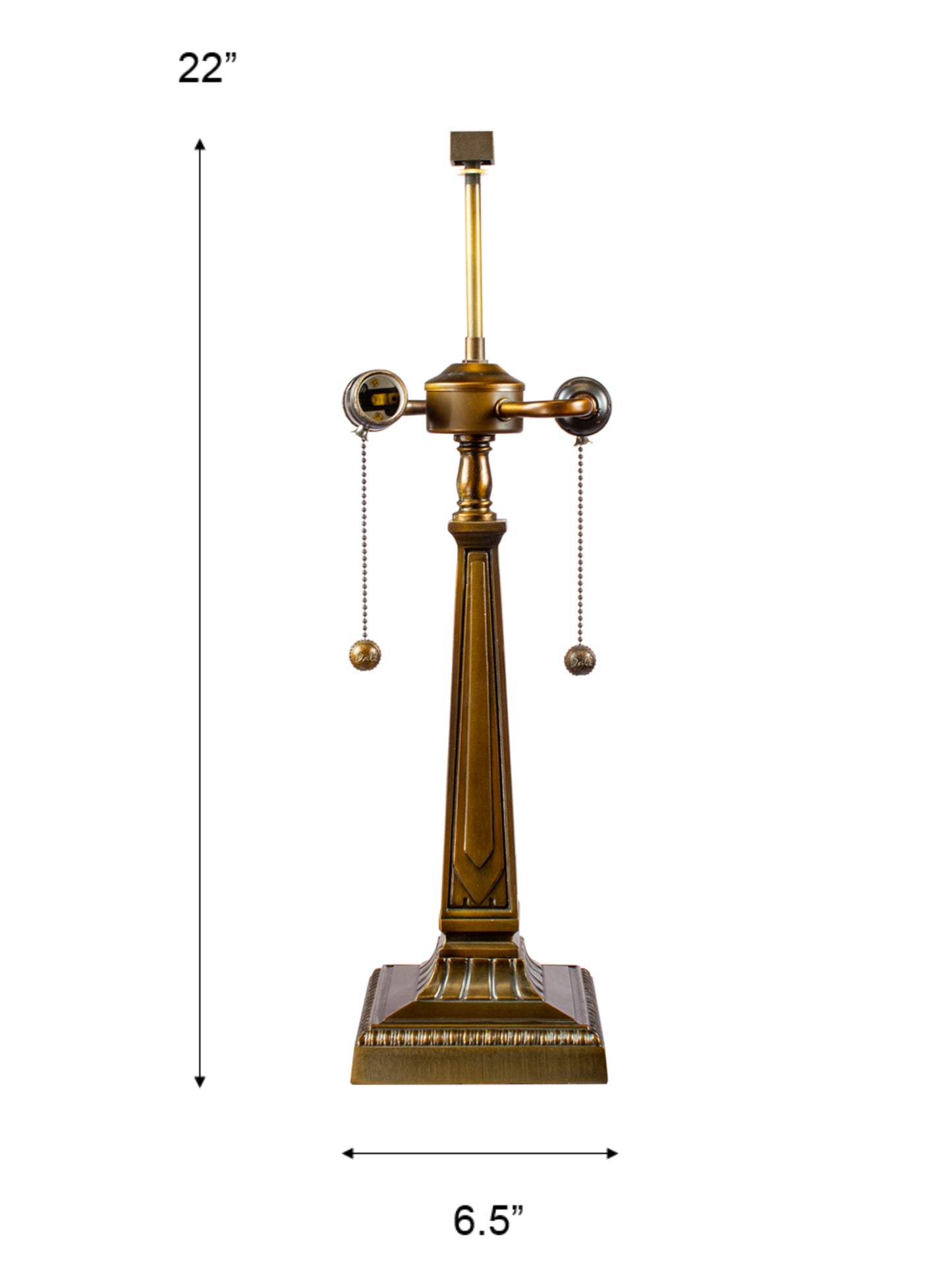 Roman 21" Tall Antique Bronze Finish Metal Base