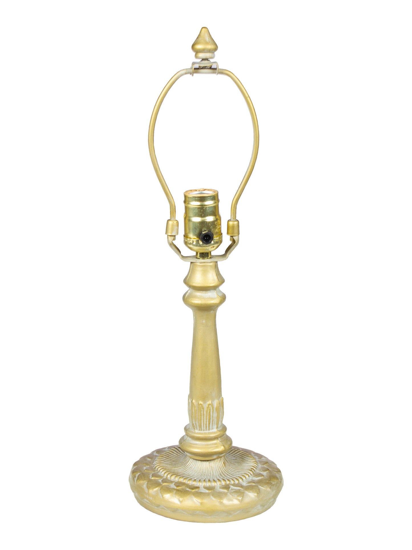 Luster 17" Tall Antique Gold Finish Metal Base