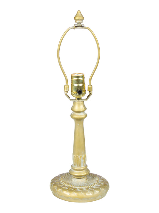 Luster 17" Tall Antique Gold Finish Metal Base