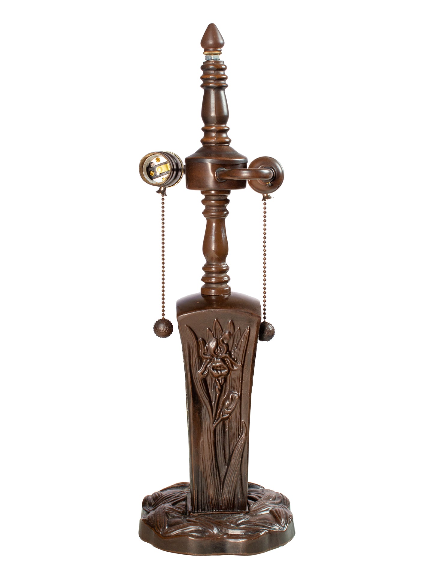 Iris 20" Tall Antique Bronze Finish Metal Base