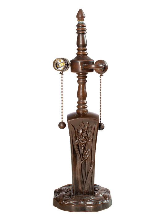 Iris 20" Tall Antique Bronze Finish Metal Base
