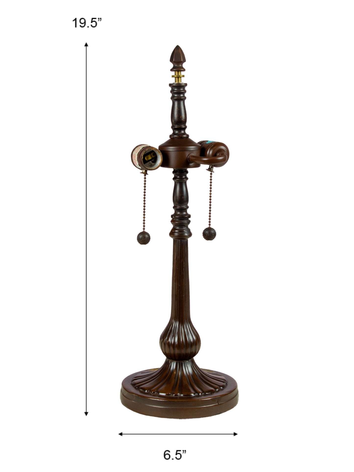 Honor 20" Tall Antique Bronze Finish Metal Base