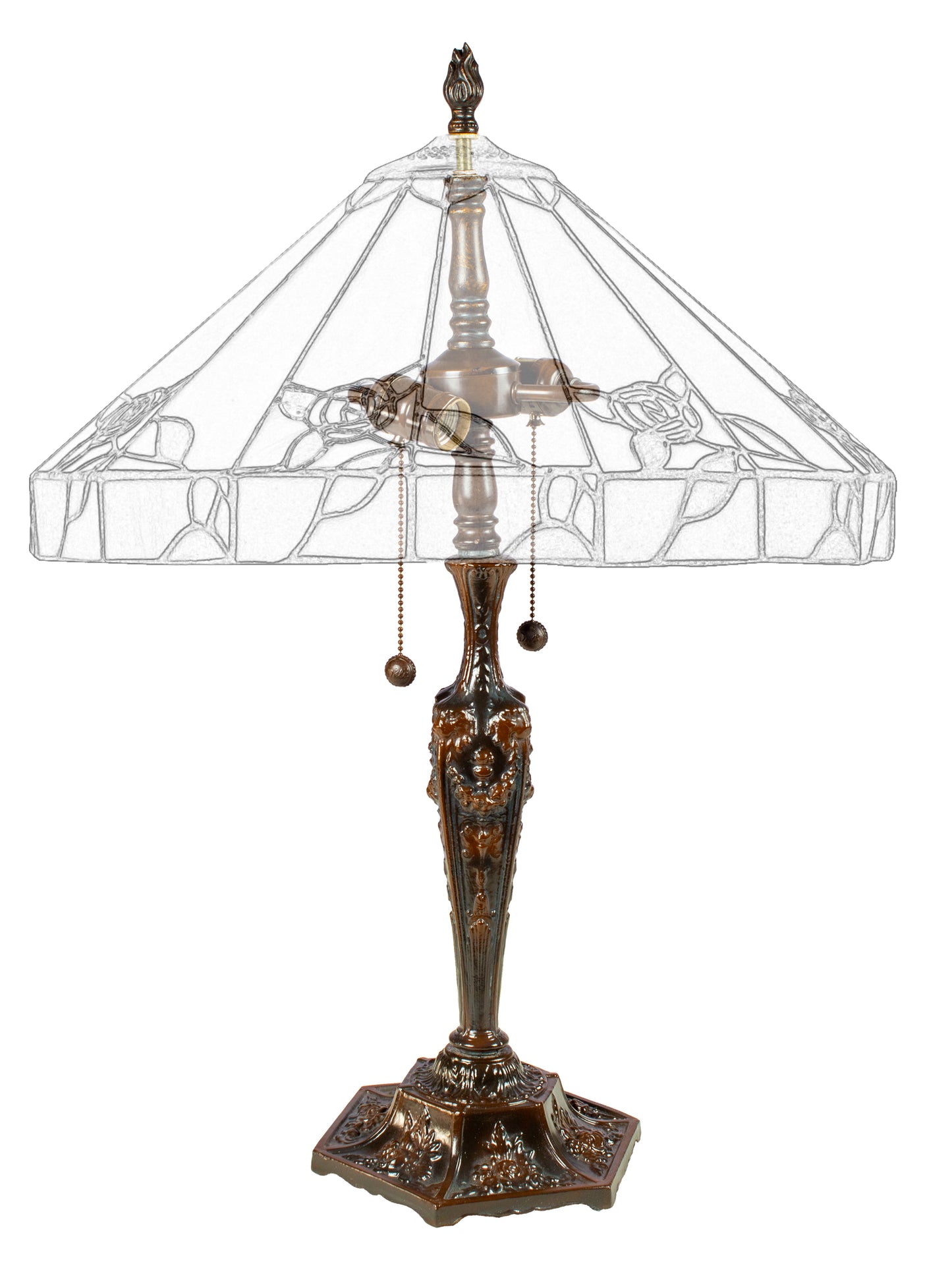 Lionness 23" Tall Antique Bronze Finish Metal Base