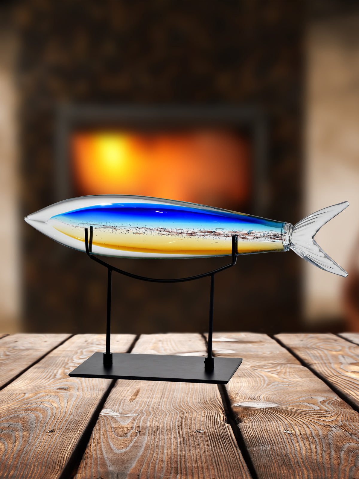 Shark Fish Handcrafted Art Glass Figurine