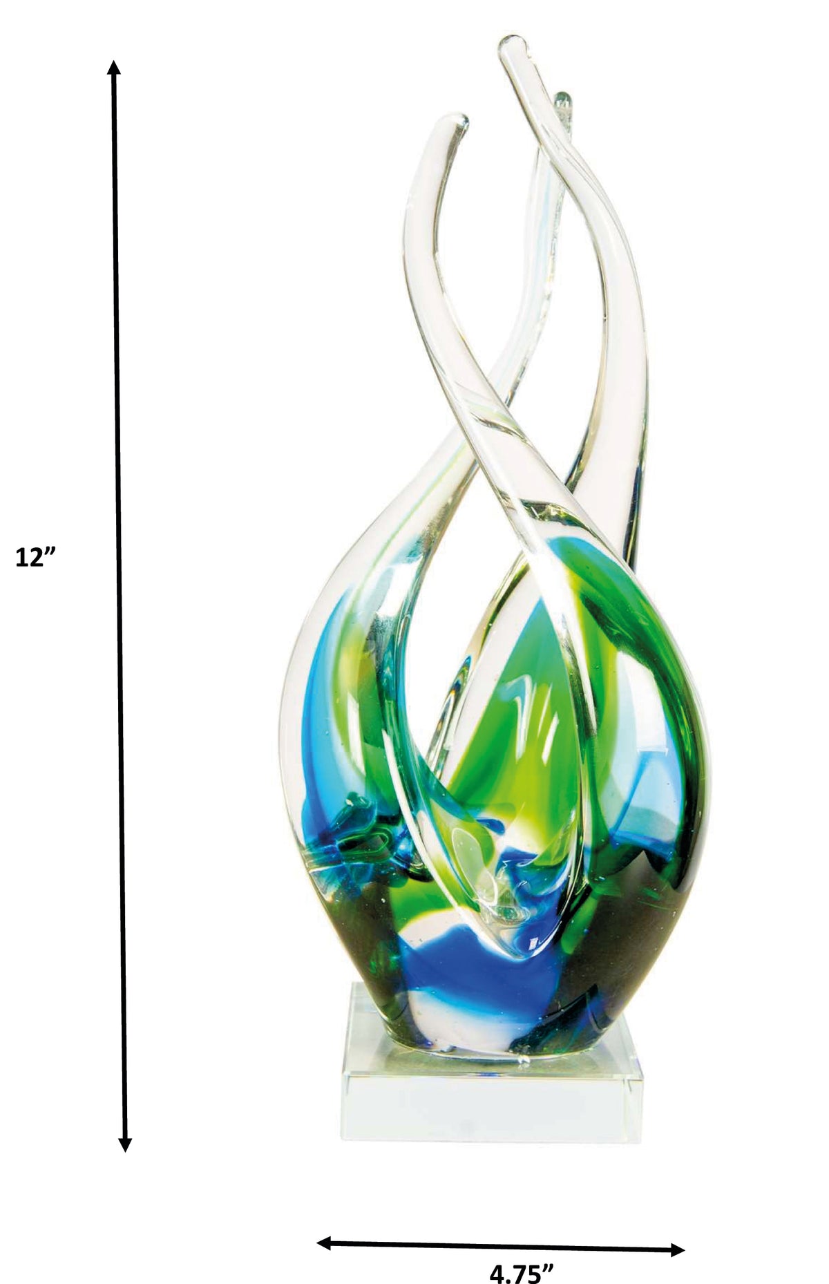 Dale Tiffany Coastal Harmony Handcrafted Art Glass Sculpture