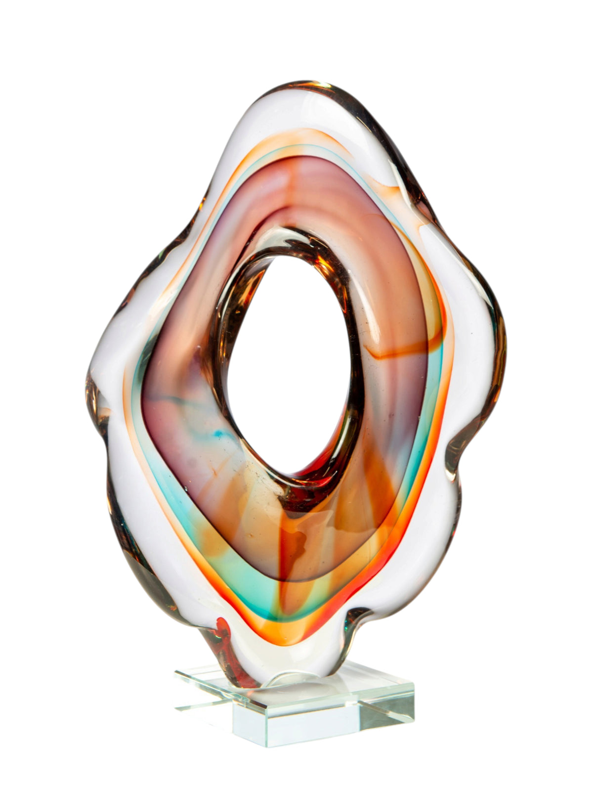 Dale Tiffany Solara 12" Tall Handcrafted Art Glass Sculpture