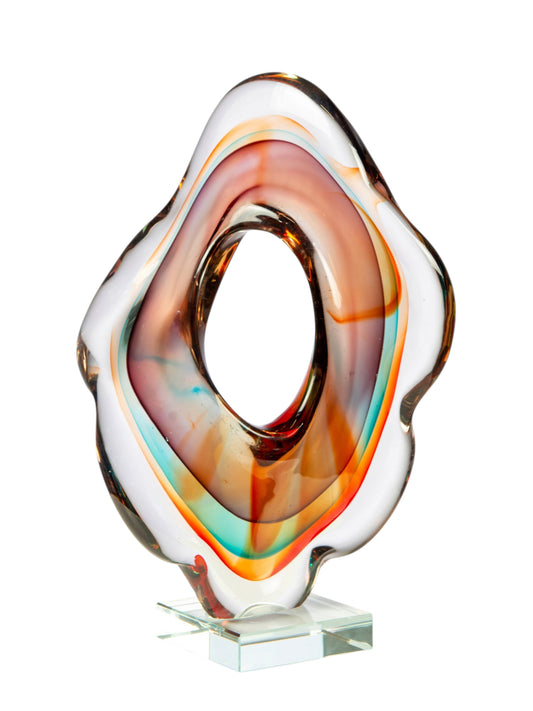 Dale Tiffany Solara 12" Tall Handcrafted Art Glass Sculpture