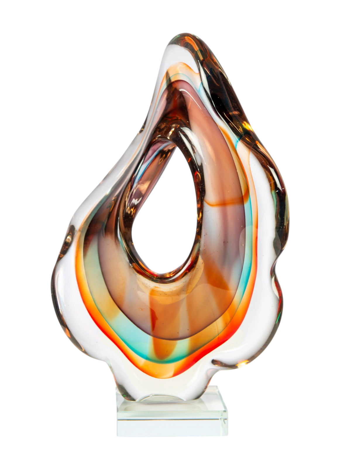Dale Tiffany Solara 12" Tall Handcrafted Art Glass Sculpture