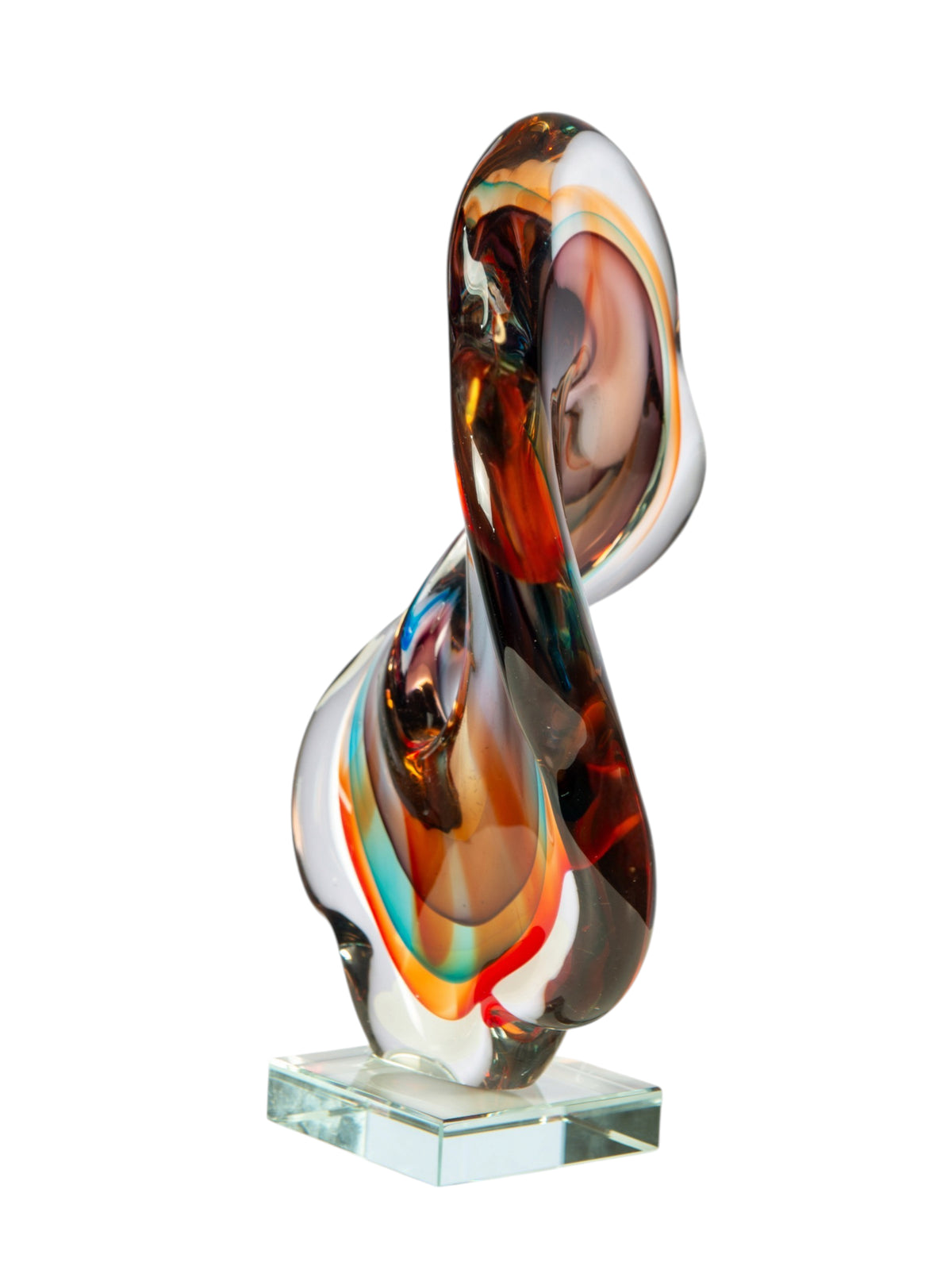 Dale Tiffany Solara 12" Tall Handcrafted Art Glass Sculpture