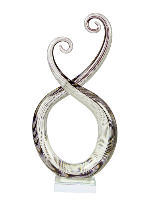 Dale Tiffany Twisted Embrace 13.25" Tall Handcrafted Art Glass Sculpture