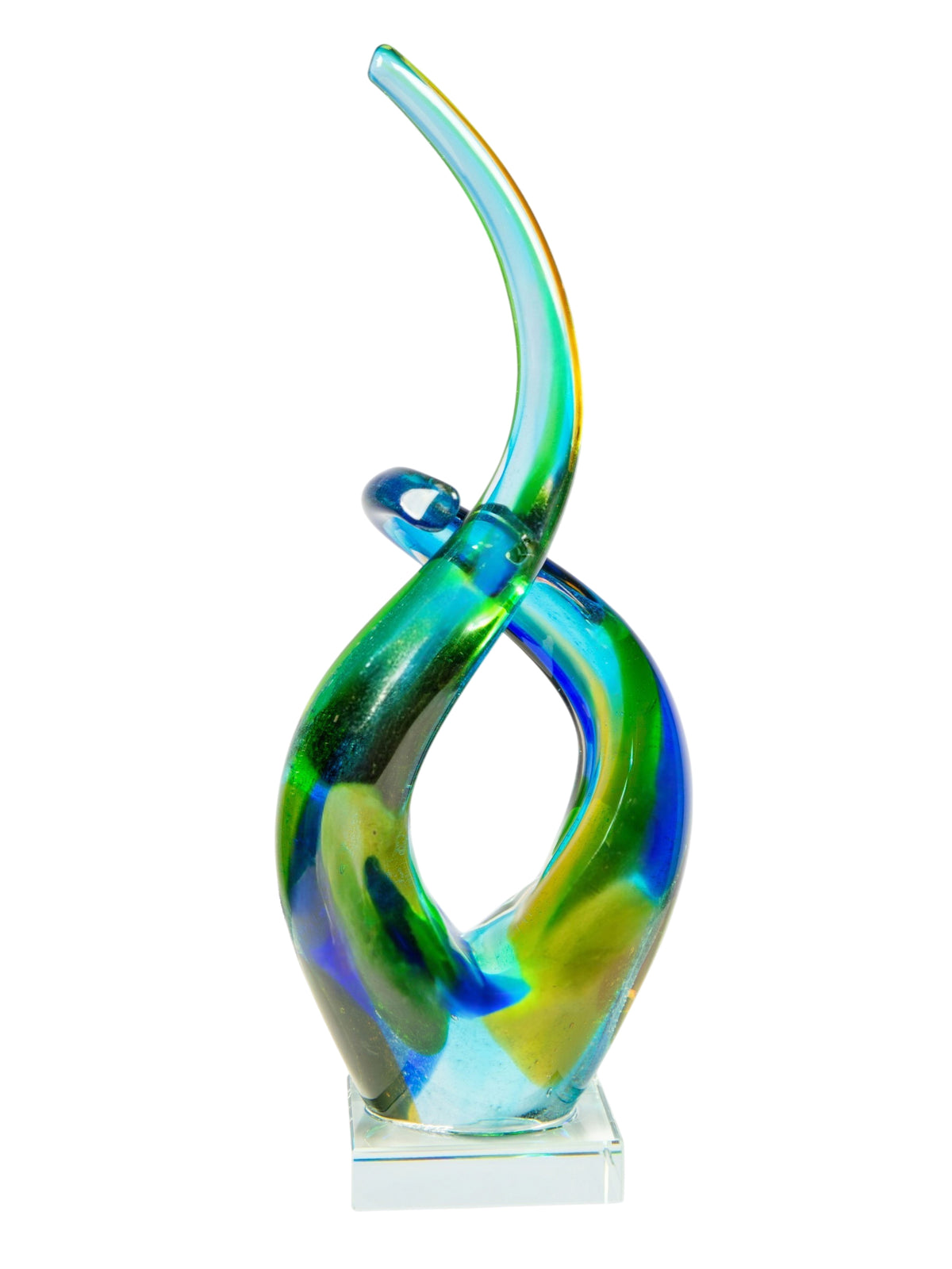 Dale Tiffany Ocean Dance 13.5" Tall Handcrafted Art Glass Sculpture