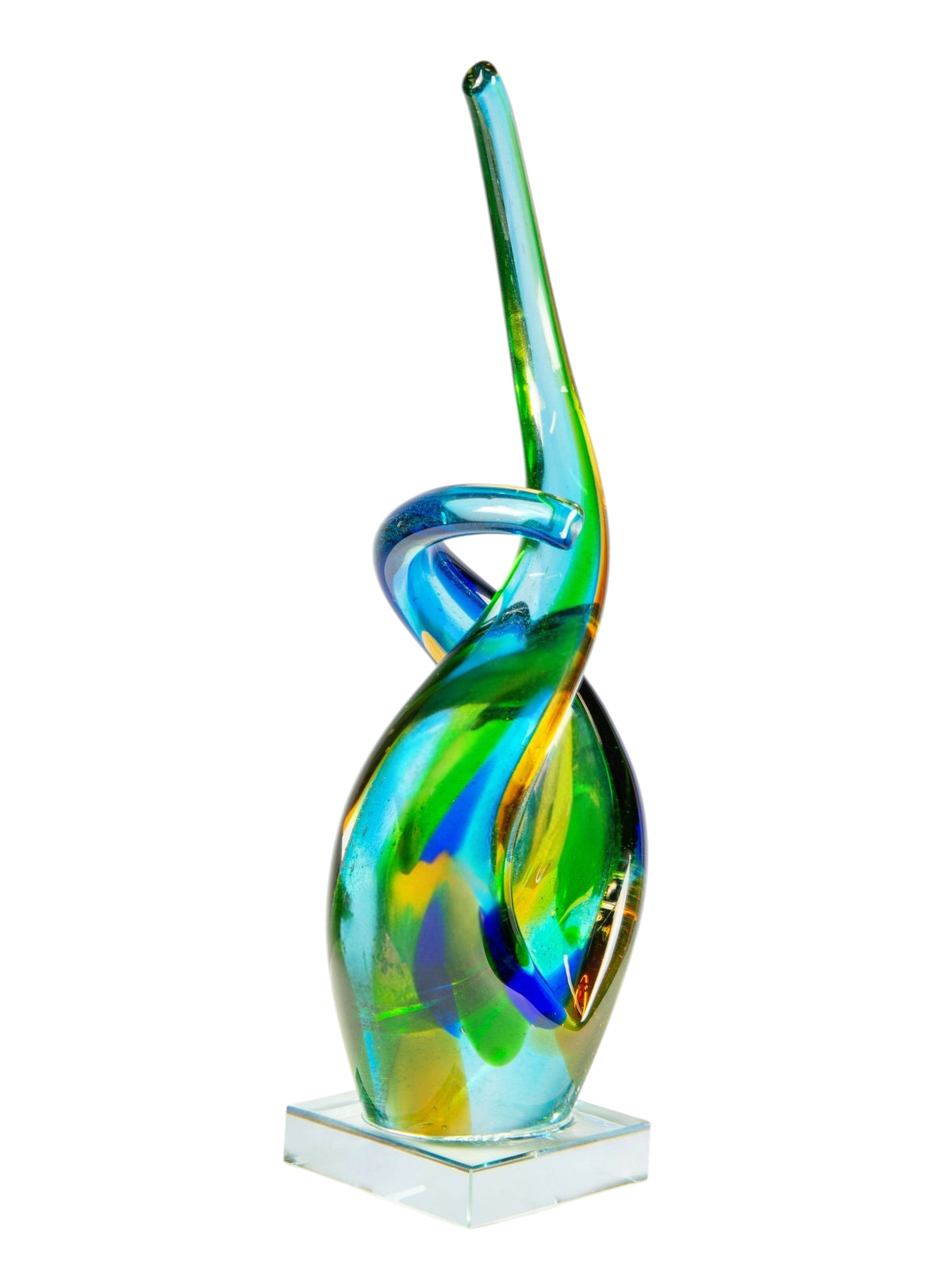 Dale Tiffany Ocean Dance 13.5" Tall Handcrafted Art Glass Sculpture