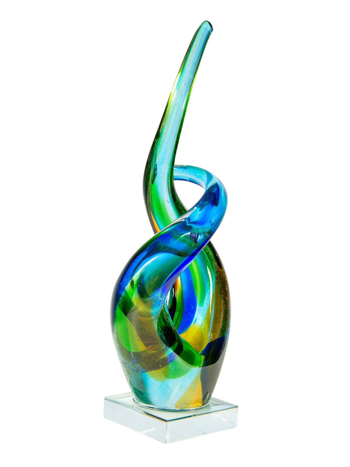 Dale Tiffany Ocean Dance 13.5" Tall Handcrafted Art Glass Sculpture