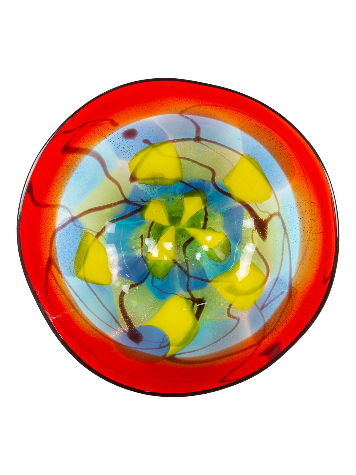 Hankley Hand Blown Art Glass Wall Decor - 20 Inch