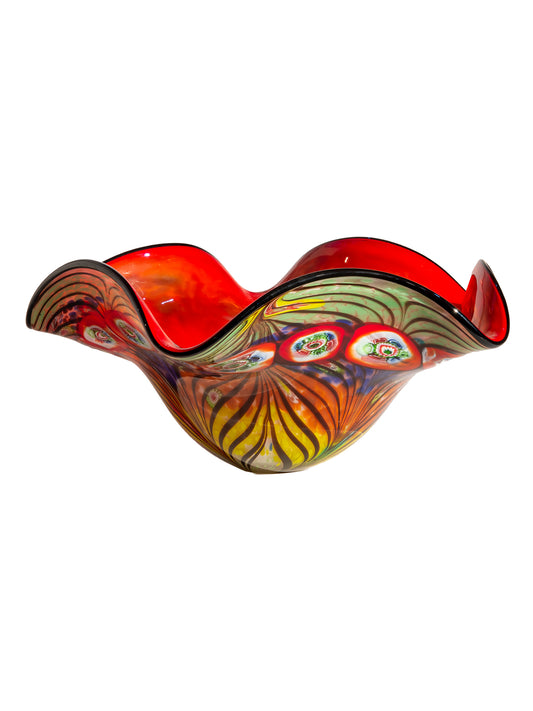 Albie Hand Blown Art Glass Bowl