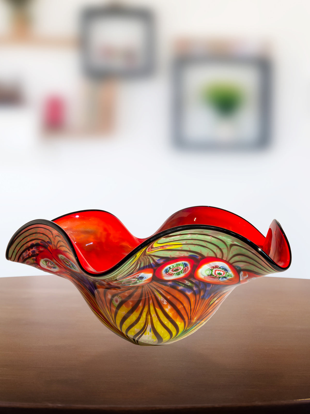 Albie Hand Blown Art Glass Bowl