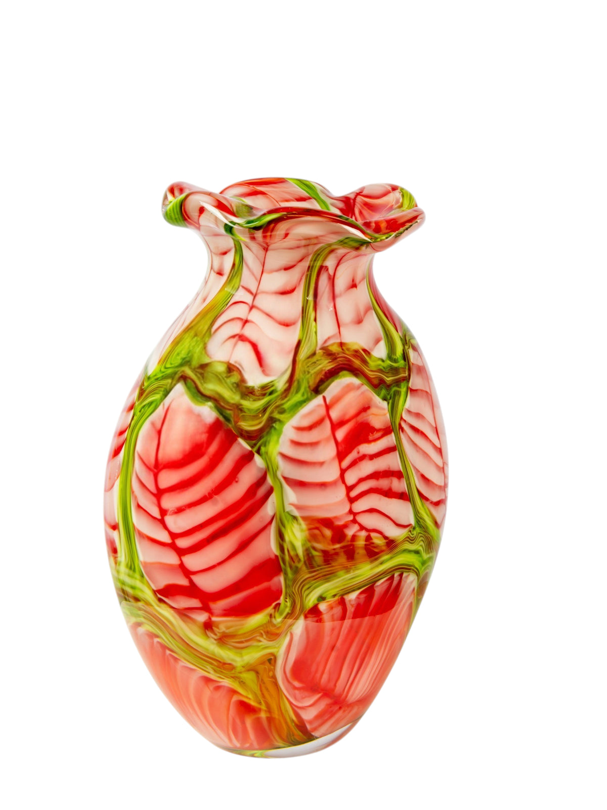 Dale Tiffany Blushing Meadow 13" Tall Handcrafted Art Glass Vase