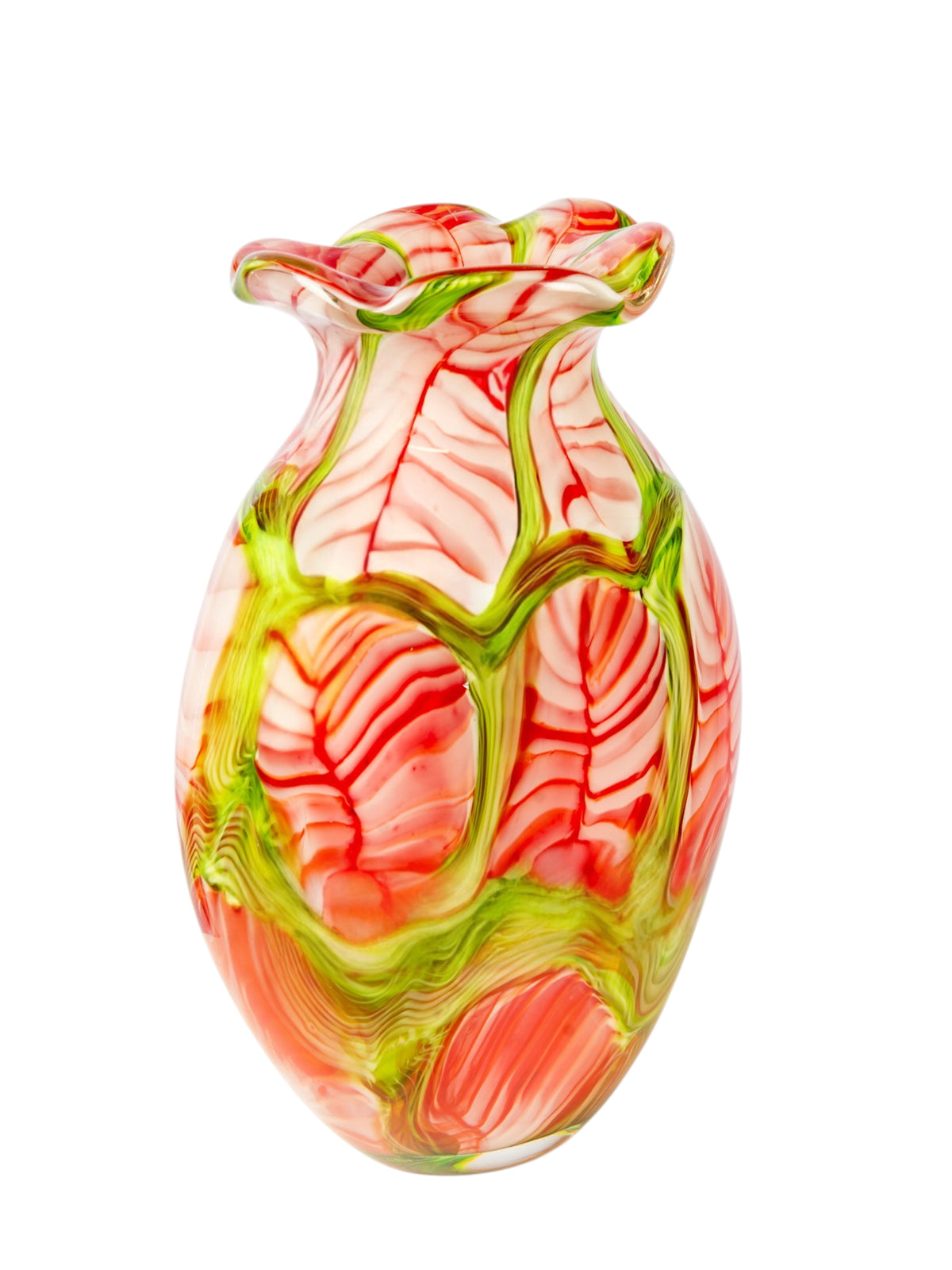 Dale Tiffany Blushing Meadow 13" Tall Handcrafted Art Glass Vase