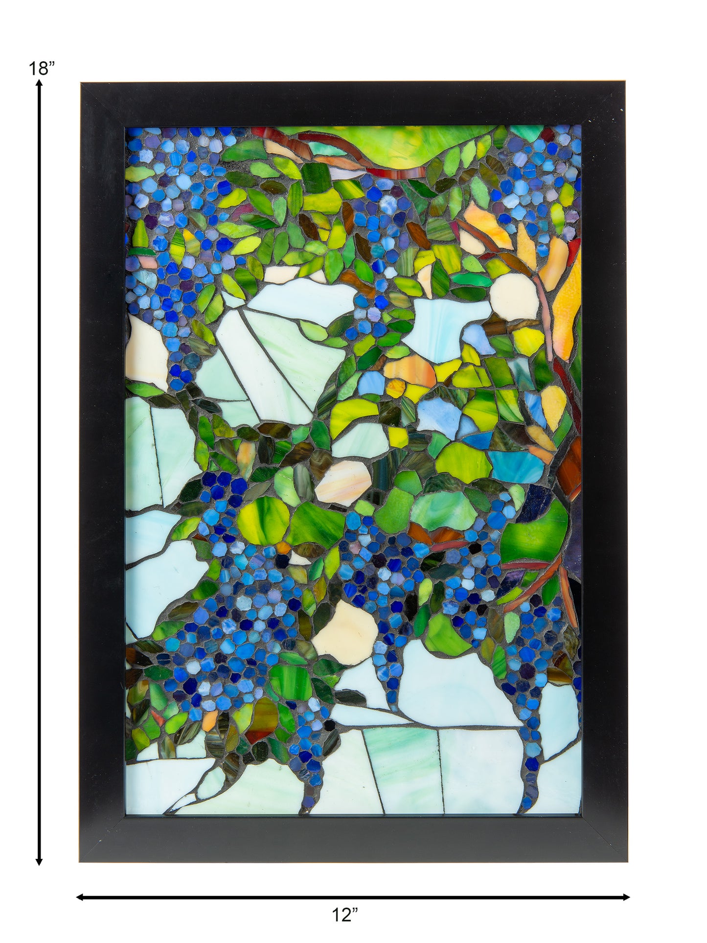 Grapevine Mosaic Art Glass Wall Art / Suncatchers